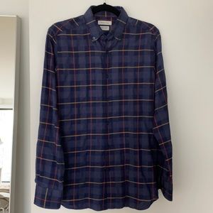 Massimo Dutti Cotton Plaid Button Down